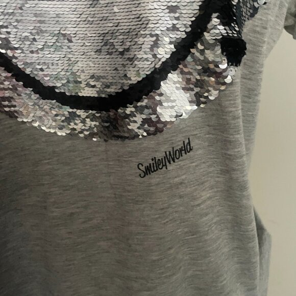 SmileyWorld Sequin Flip Graphic Tee - Picture 3 of 10